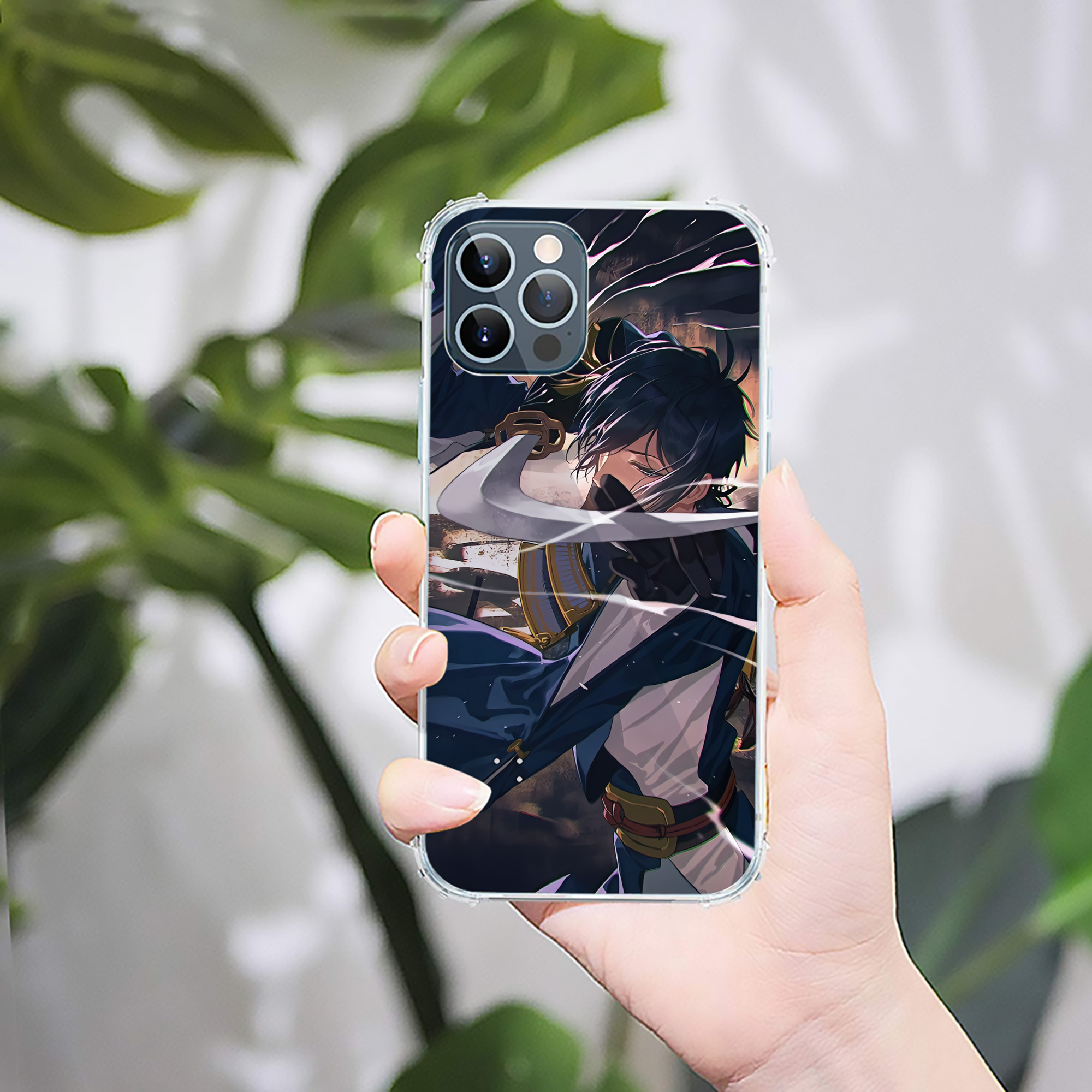 （画像用） 刀剣乱舞 Touken Ranbu 【iPhone 12シリーズ対応】透明スマホケース（クリアソフトケース）